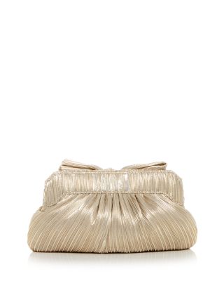 Rayne Small Pleated Bow Frame Clutch