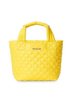 Mz Wallace Mini Metro Tote Deluxe In Sunflower/gold