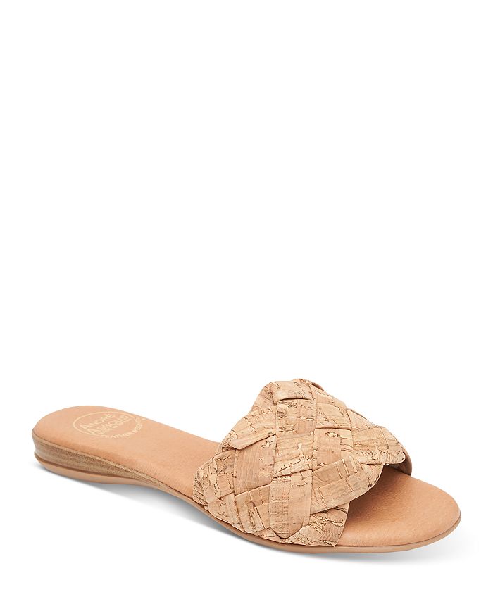 Andre Assous Women's Nicki Woven Slide Sandals | Bloomingdale's
