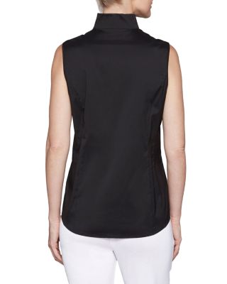 Mandarin Collar Shell Top