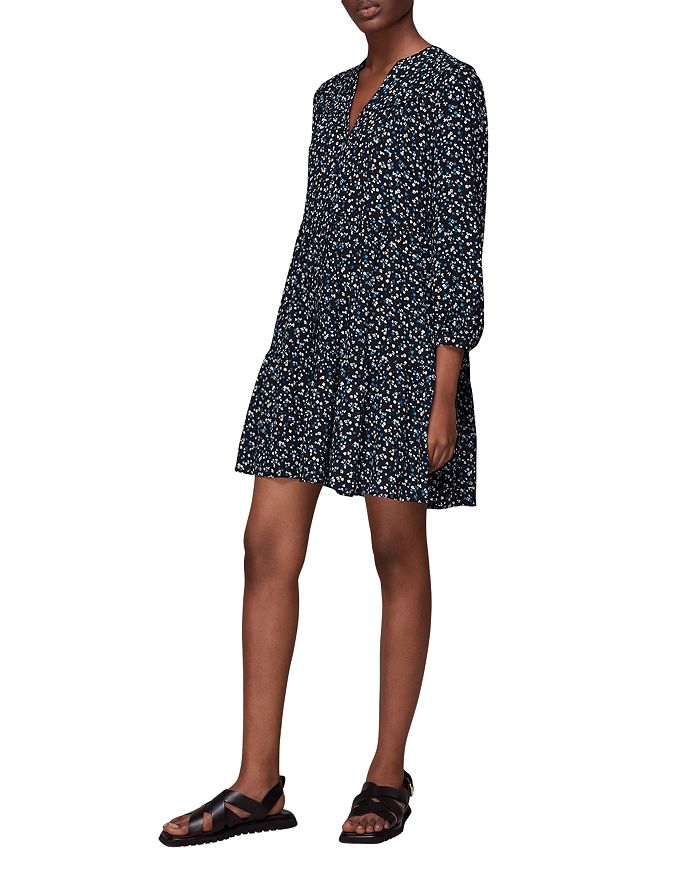 Whistles Floral Print Mini Dress Bloomingdale's