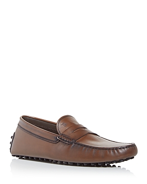 Tod's Men's Mocassino Nuovo Gommini Drivers In Cocoa