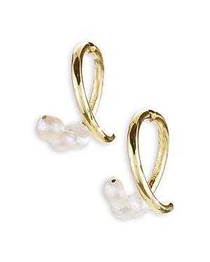 Cult Gaia Leonie Freshwater Pearl Threader Earrings