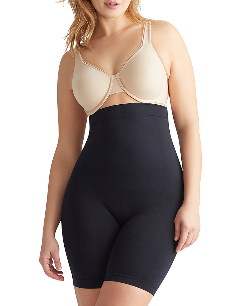 Yummie Cooling Fx Mid-waist Thigh Shaper In Black