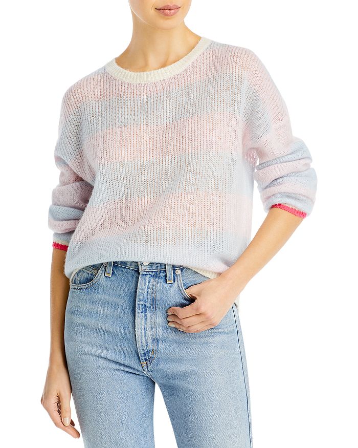 Striped balloon deals sleeve sweater