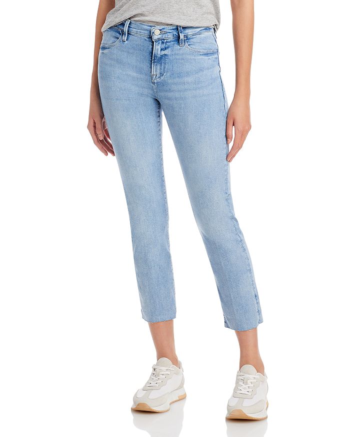 FRAME Le High Straight Leg Jeans in Aura | Bloomingdale's