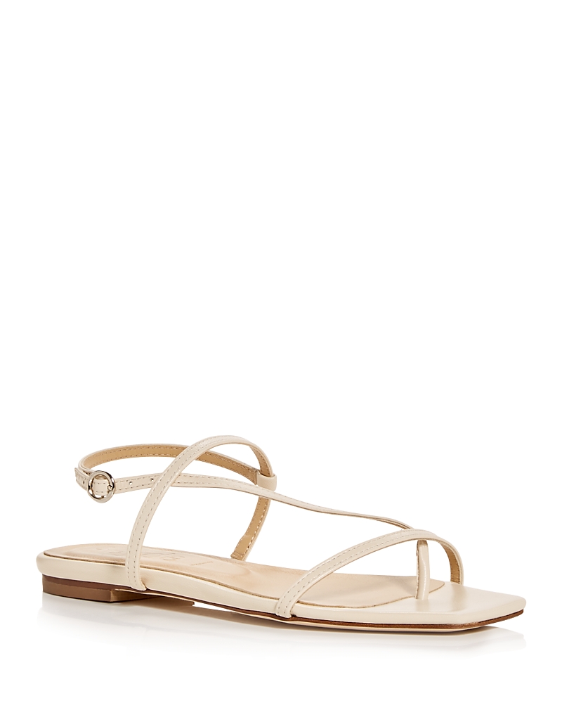 Aeyde Ella Nappa Leather Laminated Sandals Laminated Gold