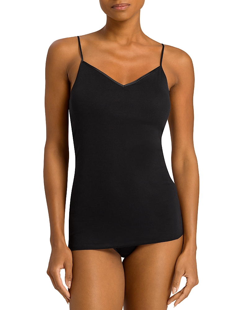 Hanro Cotton Seamless Padded Spaghetti Strap Cami