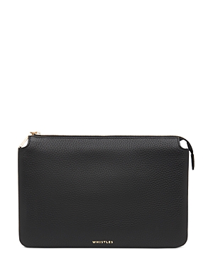 Whistles Elita Double Pouch Clutch In Black