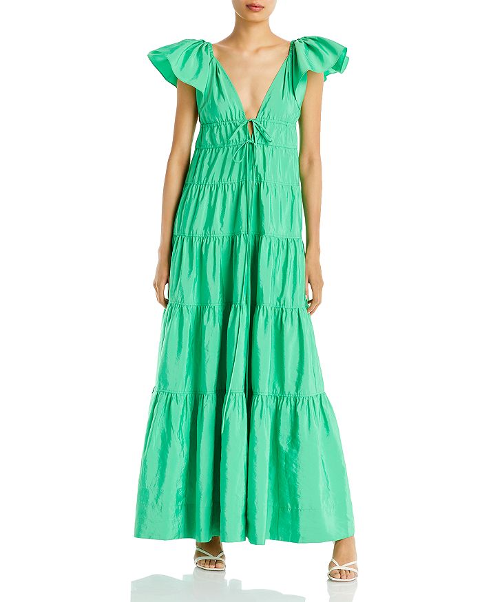 A.L.C. Luca Ruffled Sleeve Tiered Dress | Bloomingdale's