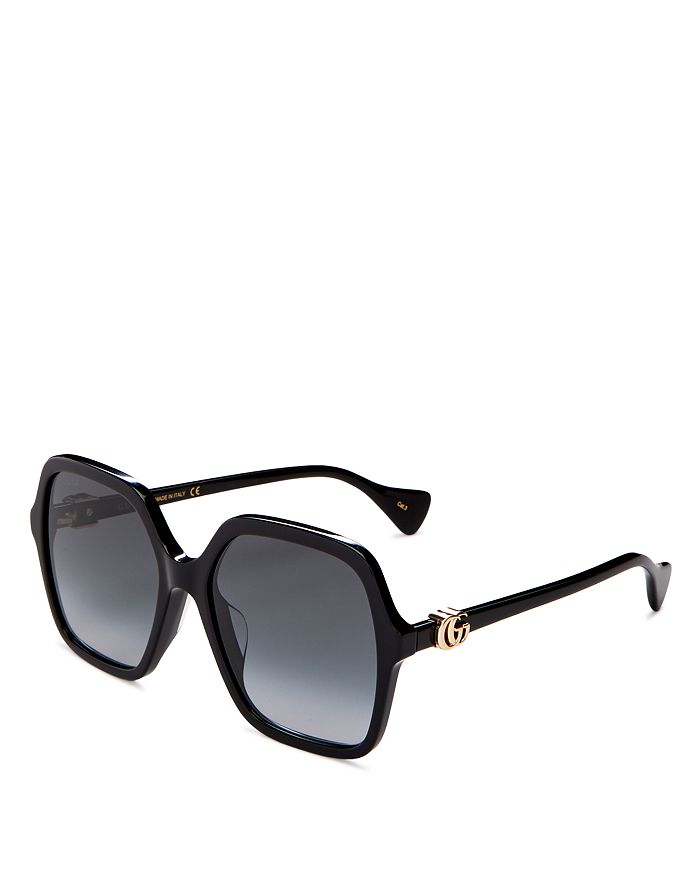 Gucci Geometric Sunglasses, 56mm | Bloomingdale's