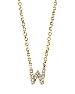 Moon & Meadow 14k Yellow Gold Diamond Initial Pendant Necklace, 18 - 100% Exclusive