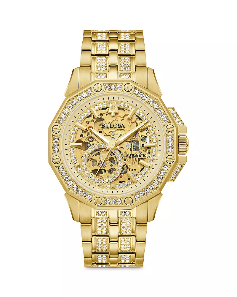 Bulova Octava Crystal Watch, 42mm