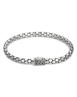 Sterling Silver Dot Small Chain Bracelet