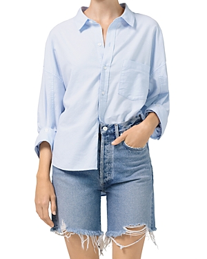 Citizen Of Humanity Dylan Straight-leg Distressed Jeans In Oxford Blu