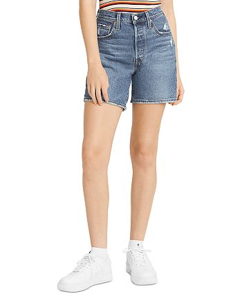 Levi's 501 Mid Thigh Denim Shorts in Salsa Midd | Bloomingdale's