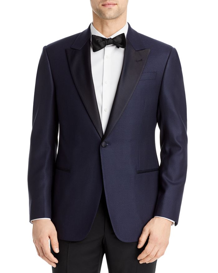 Textured Weave Classic Fit Dinner Jacket