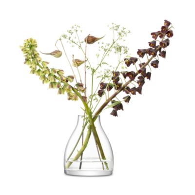 Flower Kiln Clear Glass Vase, Small