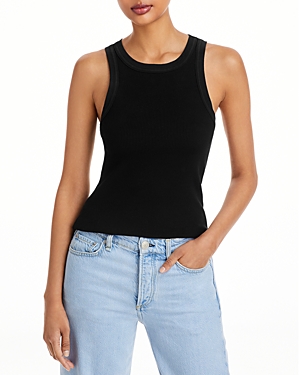Shop Citizens Of Humanity Isabel Ribbed Tank Top In Black
