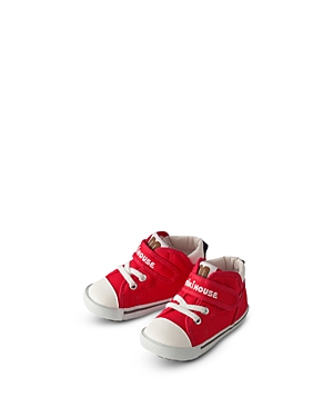 Miki House Kids' Unisex High Top Second Shoes - Walker, Toddler In Red