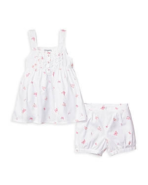 Shop Petite Plume Girls' Butterflies Charlotte Shorts Set - Baby, Little Kid, Big Kid In White