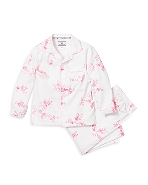 Shop Petite Plume Girls' English Rose Pajama Set - Baby, Little Kid, Big Kid In White