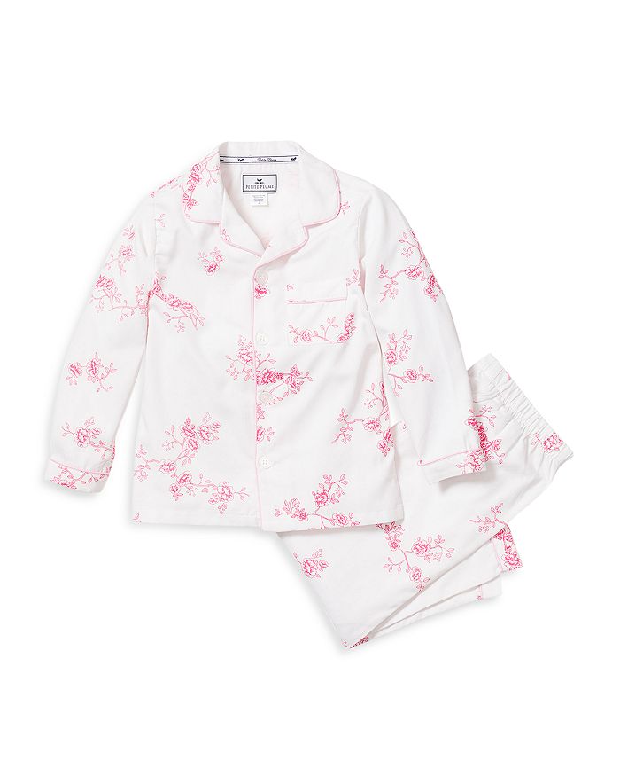 Petite Plume Girls' English Rose Pajama Set - Baby, Little Kid, Big Kid ...