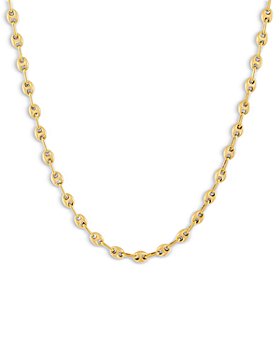 By Adina Eden - Mariner Chain Necklace in 14K Gold Plated Sterling Silver, 15"