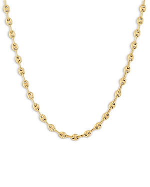 Adinas Jewels Mariner Chain Necklace In 14k Gold Plated Sterling Silver, 15