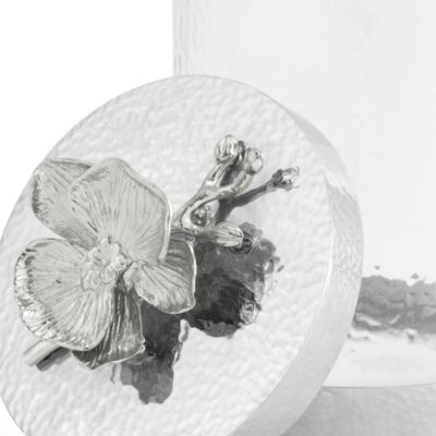 Small White Orchid Canister