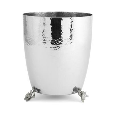 White Orchid Waste Basket