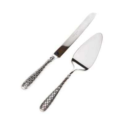 MacKenzie-Childs Check 2-Piece Cake Serving Set | Bloomingdale's Home