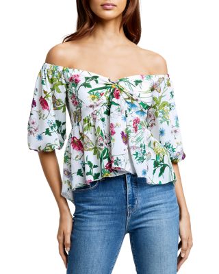 L'AGENCE Elena Silk Off-the-Shoulder 