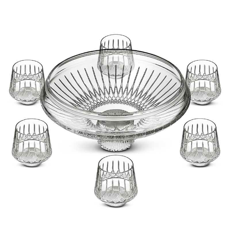 Waterford Master Craft Lismore Arcus Punch Bowl Set In Transparent