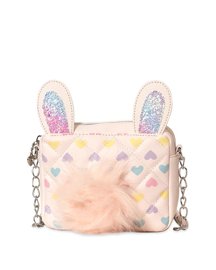 OMG Accessories Girls' Quilted Hearts Bunny Crossbody | Bloomingdale's
