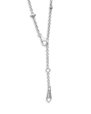 18K Yellow Gold & Sterling Silver Rittenhouse Blue Topaz Bead Frame Pendant Necklace, 16-18"