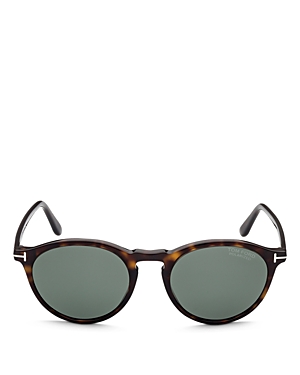 Tom Ford Aurele Round Sunglasses, 52mm