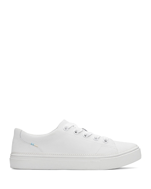 Shop Toms Women's Alex Low Profile Lace Up Sneakers In White