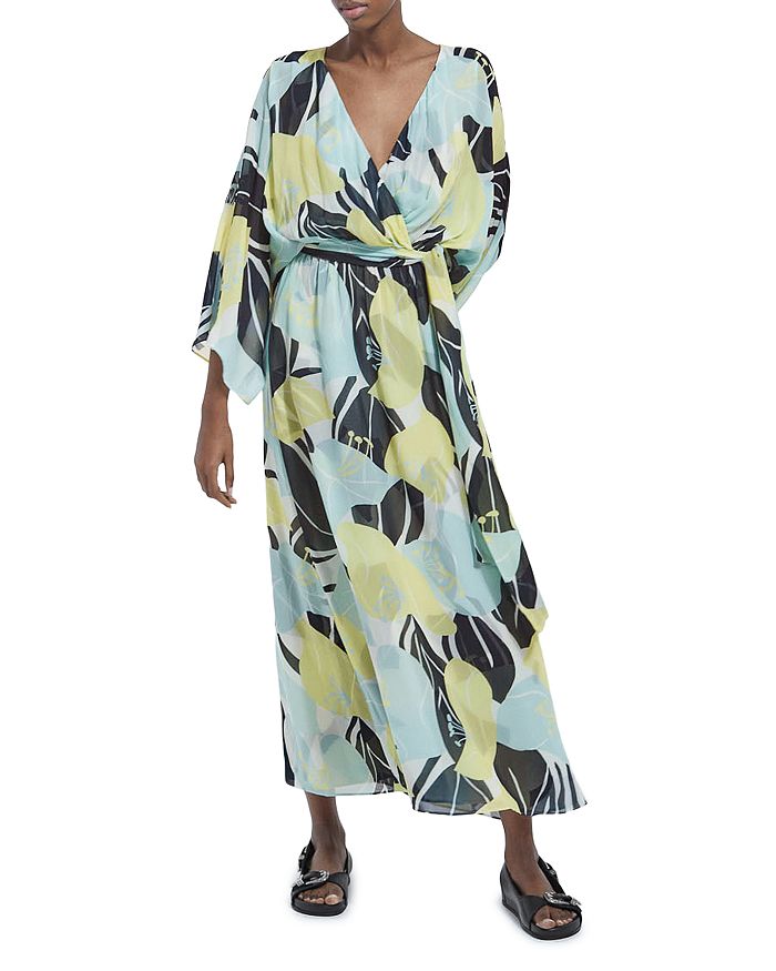 The Kooples Hibiscus Belted Maxi Dress | Bloomingdale's