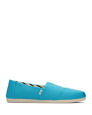 Toms Women's Classic Alpargata Flats In Peacock Blue Heritage Canvas