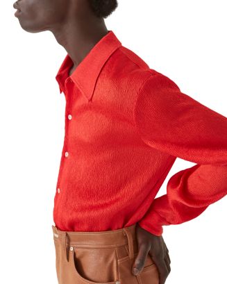 Sefr Ripley Vivid Red Shirt | Bloomingdale's