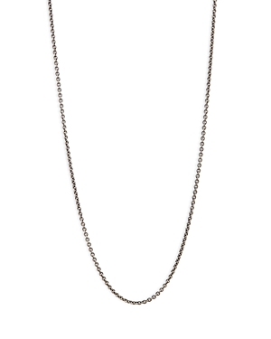 John Varvatos Skull Chain Necklace In Silver