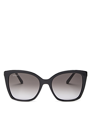 Ferragamo Salvatore  Square Sunglasses, 54mm In Black/gray