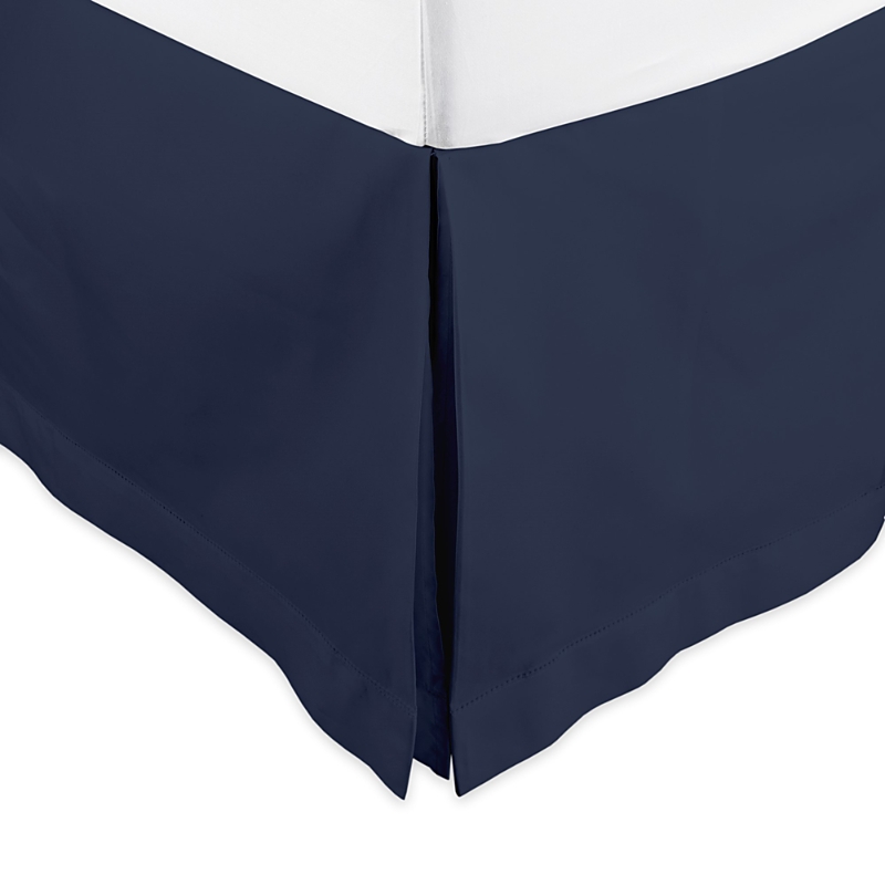 Home Treasures Royal Sateen Queen Dust Ruffle In Navy