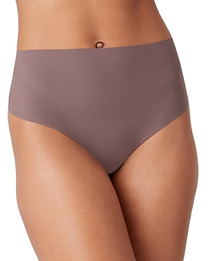 B.tempt'd By Wacoal B.bare High-waist Thong In Peppercorn