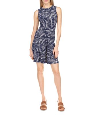 MICHAEL Michael Kors Palm Print Sleeveless Flounce Dress Bloomingdale s