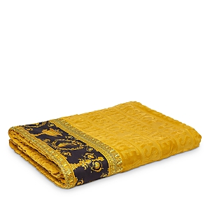 Versace Bath Towel In Gold