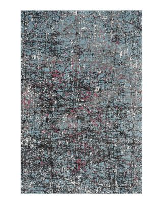 Lr Home Frenzy Abstract Fuchsia Splatter Area Rug, 5' x 7'6
