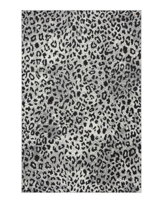 Lr Home Insurgent Modern Silver Cheetah Area Rug, 7'9 x 9'6