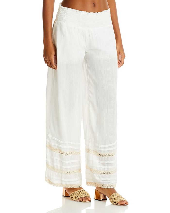 Surf Gypsy - Crochet Trim Cover Up Pants